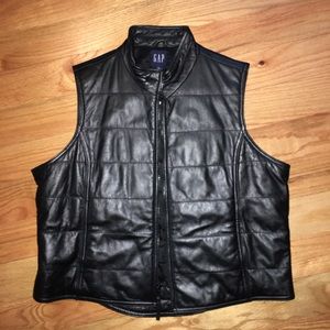 Genuine Leather Gap Vest-Large